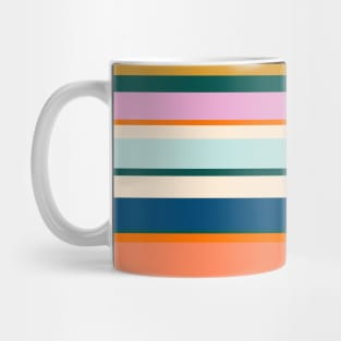 Fresh Summer Colorful Striped Pattern Mug